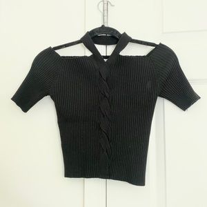 Cropped Halter Blouse